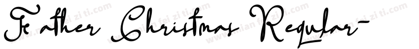 Father Christmas Regular字体转换